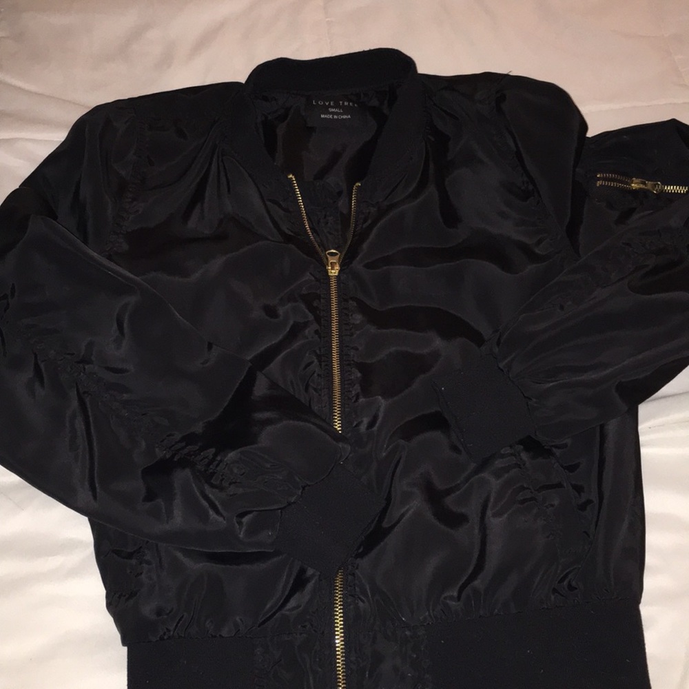 Black Bomber jacket size small